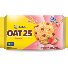 JULIE'S OAT 25 STRAWBERRY 200G 雷蒙德草莓燕麦饼