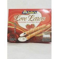 JULIE'S LOVE LETTERS STRAWBERRY 100G 草莓味蛋卷