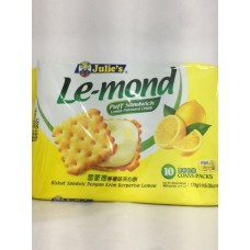 JULIE'S LE-MOND LEMON 170G 雷蒙德柠檬味夹心饼