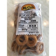 MCCAIN BREADED PREFORMED ONION RINGS 907G 洋葱圈