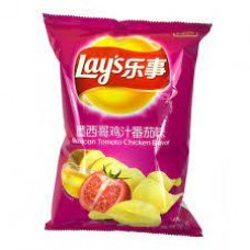 LAY'S MEXICAN CHICKEN TOMATO FLVR CHIPS 70G 乐事墨西哥鸡汁番茄味