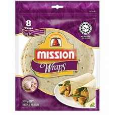 MISSION WRAPS GARLIC 8'S