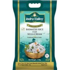 INDRA VALLEY BASMATHI 1121 SELLA CREAM(GREEN) 5KG