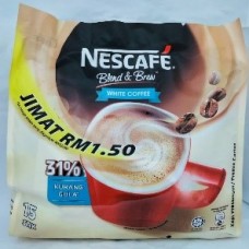 NESCAFE WHITE COFFEE LESS SUGAR JIMAT RM1.50(32GX15'S)