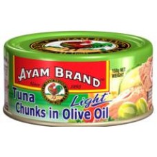 AYAM BRAND TUNA.L- CHUNKS IN OLIVE OIL 150G